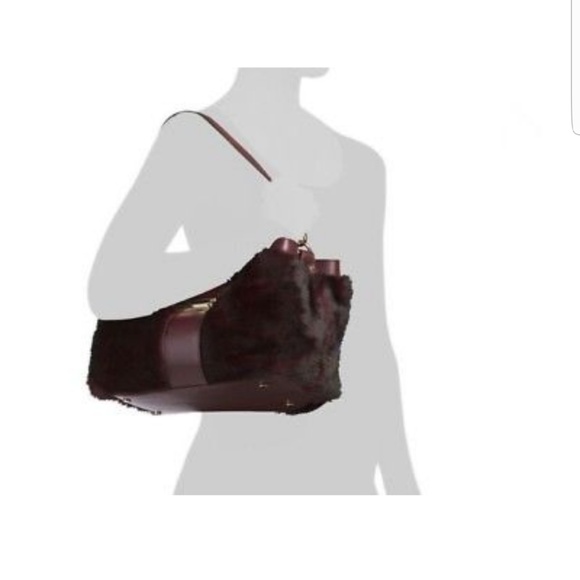 💥 Nardelli Fur Oxblood Bag Made in Italy - Picture 5 of 5